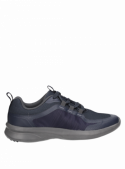 zapatilla azul para hombre con forro textil, se adapta a la anatomía del pie evitando roces.