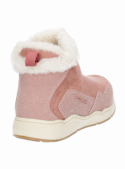 Botín sintético rosado para niña, diseño resistente y duradero, estilo casual y cómodo.
