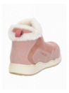 Botín sintético rosado para niña, diseño resistente y duradero, estilo casual y cómodo.