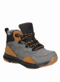 Botín informal para niño en gris, ideal para aventuras diarias con diseño cómodo y seguro.