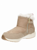 Botín beige sintético para niña, estilo informal, ideal para aventuras urbanas.