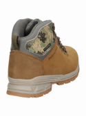Botín camel de cuero, diseño outdoor masculino, resistente al agua.
