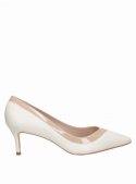 Zapato de vestir Pollini beige para mujer, estilo versátil y acabado premium.