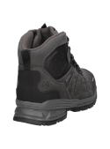 Botín de cuero gris para hombre, estilo outdoor, resistente al agua y cómodo para uso diario.