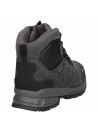 Botín de cuero gris para hombre, estilo outdoor, resistente al agua y cómodo para uso diario.