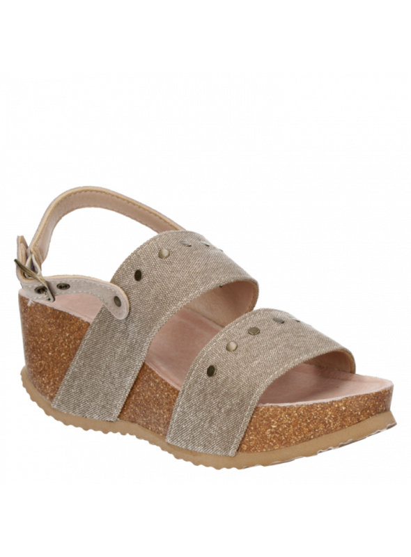 Sandalia Mujer G636 Bruno Rossi beige