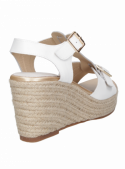 Sandalia Mujer G620 Bruno Rossi blanco