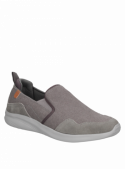 Zapatilla informal gris para hombre, 7.5 cm de caña, perfecta para colegio.