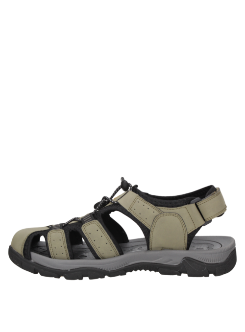 Calzado de hombre tipo sandalia en PU verde, versátil para casa o actividades al aire libre. Calzado de hombre tipo sandalia en PU verde, versátil para casa o actividades al aire libre.