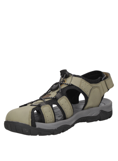 Sandalia masculina verde con diseño resistente, adecuada para disfrutar del verano cómodamente. Sandalia masculina verde con diseño resistente, adecuada para disfrutar del verano cómodamente.