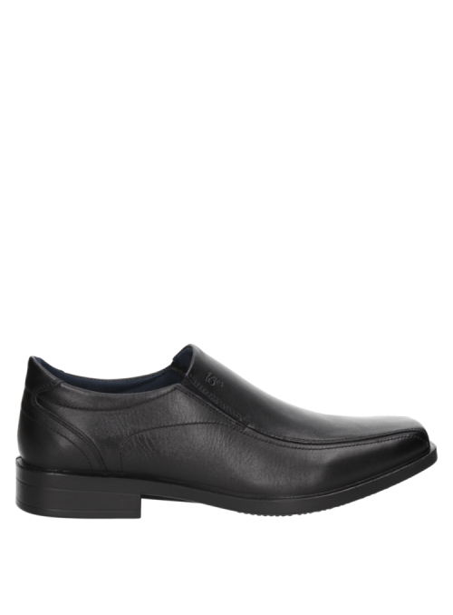 Zapato de vestir masculino en cuero negro con tecnología AIRFLOW.