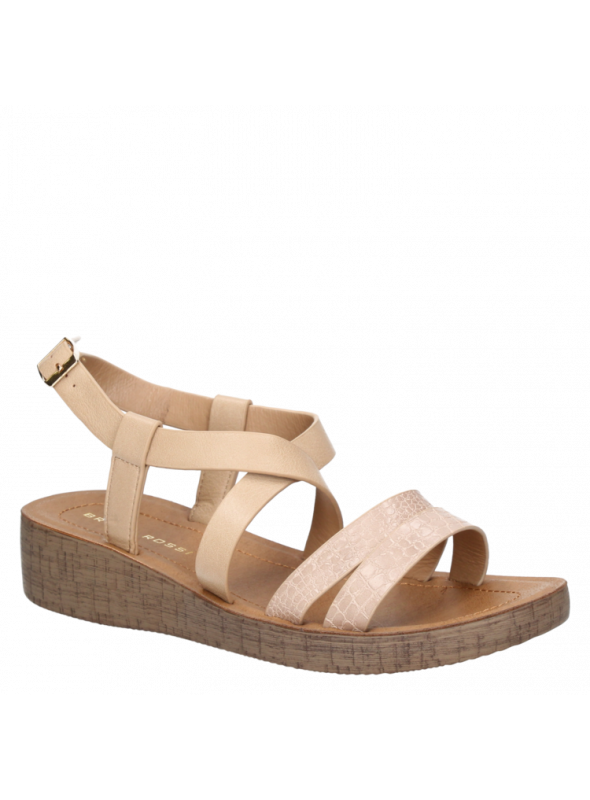 Sandalia Mujer G643 Bruno Rossi beige