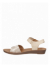 Calzado sintético beige para mujer, diseño fresco y versátil, perfecto para el verano.