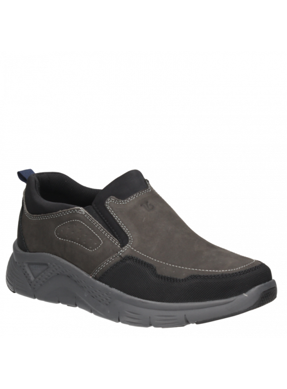 Calzado café de cuero para hombre, diseño casual y confortable para uso diario.