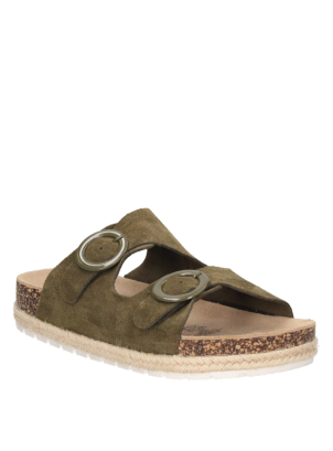 	Sandalia Cuero Mujer