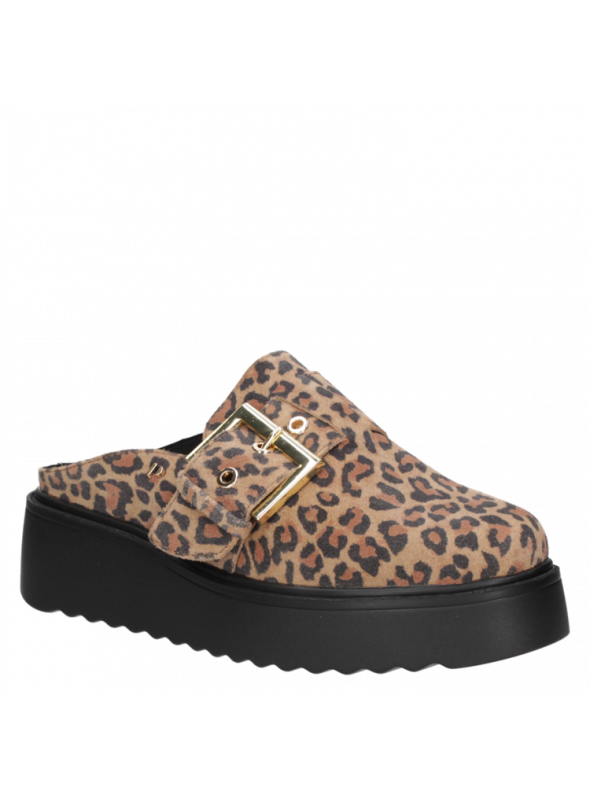 Sandalia Mujer G280 Pollini animal print