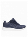 moderna zapatilla azul urbana con forro textil suave y diseño estiloso