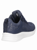 elegante zapatilla azul de mujer con caña de 7 cm, ideal para salidas al parque