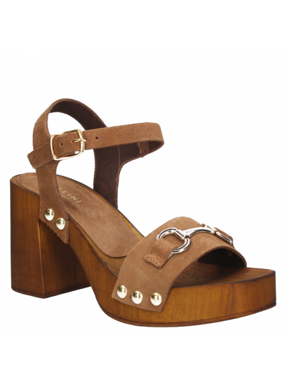 Sandalia Mujer G313 Pollini cafe