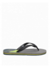 Sandalia negra de PVC para hombre, estilo casual, perfecta para la playa.