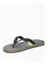 Sandalia negra casual de hombre, perfecta para el verano, hecha de 100% PVC.
