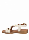 Sandalia Mujer G608 BRUNO ROSSI blanco