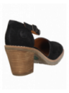 Sandalia casual negra de cuero para mujer, perfecta para el verano, con forro de PU y diseño resistente.
