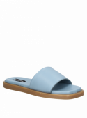 Sandalia azul Pollini G207, estilo casual para mujer, perfecta para playa o parque.