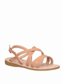 Sandalia camel casual de niña, sintética, ideal para disfrutar del aire libre y relajarse en casa.