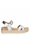 Sandalia Mujer G218 POLLINI plata