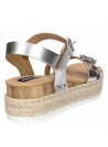 Sandalia Mujer G218 POLLINI plata