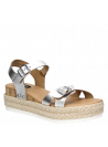 Sandalia Mujer G218 POLLINI plata