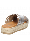 Punta abierta de la sandalia Zappa G406 plateada, ideal para un estilo informal y cómodo.