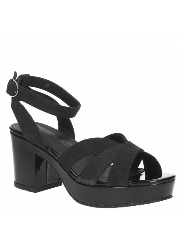 Sandalia Mujer G646 BRUNO ROSSI negro