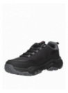 zapatilla negra casual de hombre Panama Jack G678, diseño textil y sintético para actividades diarias.