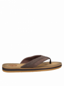 Sandalia café de hombre, material sintético, estilo casual para frescura y confort.