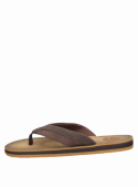 Sandalia sintética café de hombre, ideal para actividades al aire libre y uso en verano.