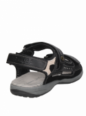 Sandalia casual de mujer en negro, perfecta para actividades al aire libre.