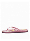 sandalia lila de pvc, diseño casual para mujer, taco plano, perfecta para comodidad diaria.