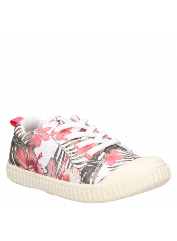 Zapatilla casual rosada para niñas, ofrece seguridad y comodidad en cada paso.