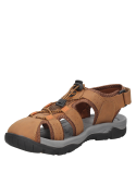 Sandalia marrón para hombre, casual y cómoda, adecuada para relajarse en casa.