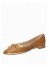 Zapato camel de cuero para mujer, estilo casual, con taco bloque y punta cuadrada, ideal para eventos formales.