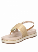 Sandalia Mujer G599 LUZ DA LUA oro