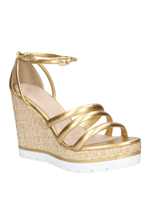 Sandalia Mujer G430 LUZ DA LUA oro