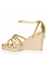 Sandalia Mujer G430 LUZ DA LUA oro