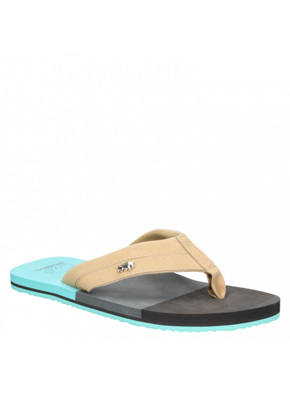 Gioseppo sandalia de cuero multicolor para hombre, estilo casual, punta abierta y comodidad.