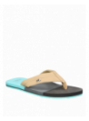 Calzado multicolor de cuero para hombre, diseño casual, suela suave y taco plano.