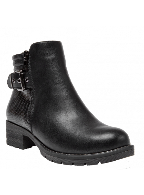 Botin Mujer H674 BRUNO ROSSI negro