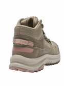 Botín taupe de mujer, diseño outdoor urbano, soporte y transpirabilidad, ideal para caminatas ligeras y días de excursión.