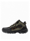 Botín verde para hombre, estilo trekking, combina con ropa deportiva y ofrece comodidad en terrenos irregulares.